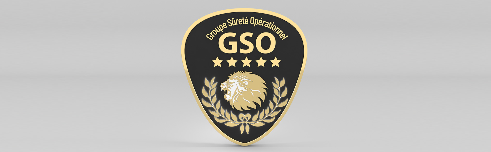logo réalisé pour la société de sécurité GSO Sainte-Marie