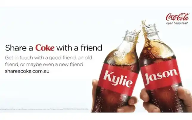 Publicité Share a coke
